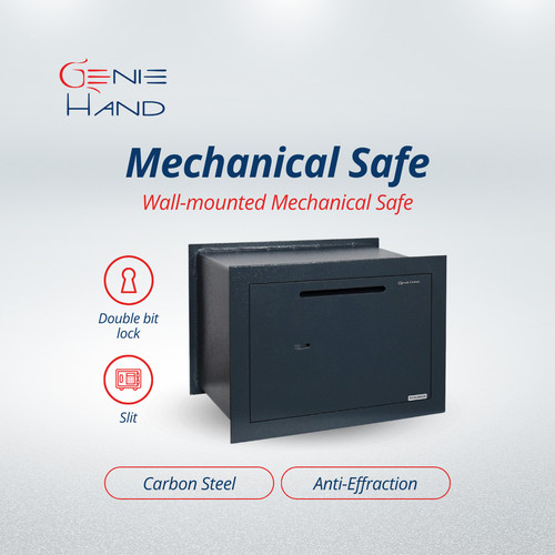 Mechanical wall safe box - wall,