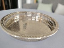Galleried Cavalier Silver Plated Serving Tray
