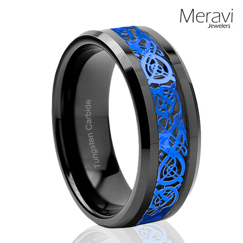 Mens rings blue - 🔥, celtic