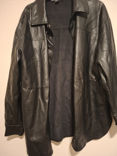Leather look jacket - leather,