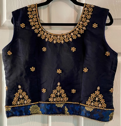 Handmade navy blue gold - handmade,