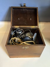 Antique Universal Microphone 1930’s BB Model Wooden Mount W/microphone/ear Piece