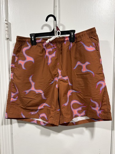 Golf wang flame shorts brown - golf,
