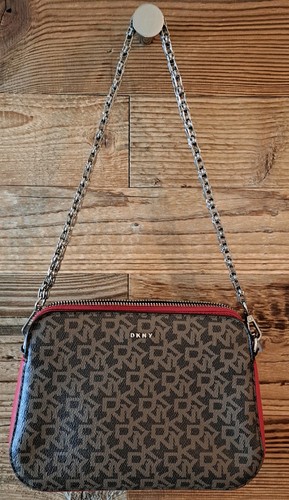 Dkny handbag brown with - handbag,