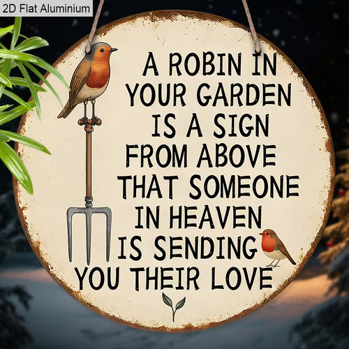 Robin with love from heaven - with,