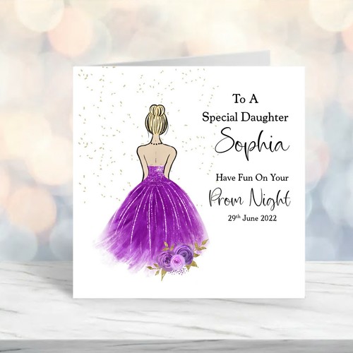 Personalised prom card - personalised,