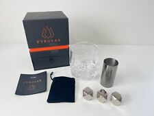 Whisky Glass Gift Set Measuring Jigger Cooling Cubes Fathers Day Birthday Gift