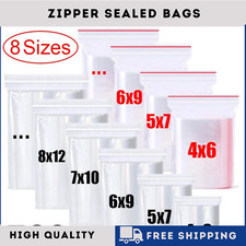 100 x Small Clear Plastic Bags