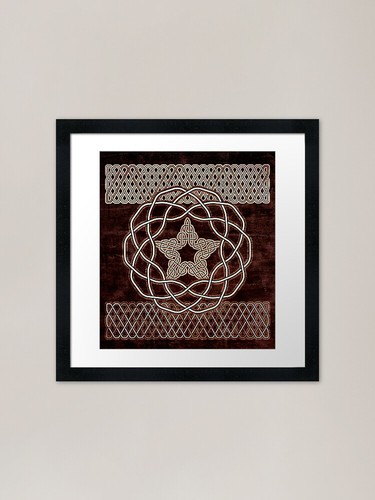 Celtic star framed art - framed,
