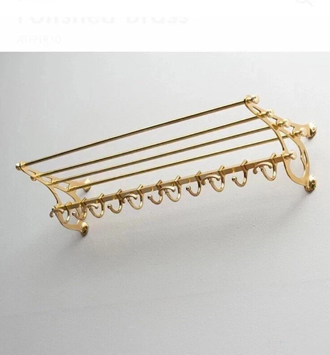 Brass plating rack train wall - brass,