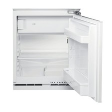 Under counter integrated fridge freezer.