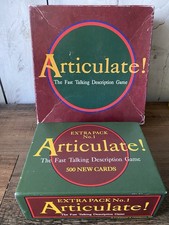 Articulate Board Game 1992 Plus Extra Pack 1993 Edition Vintage See Description