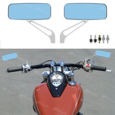 2X Chrome Motorcycle Rectangle