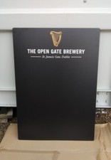 large Genuine Guinness menu wall hanging chalkboard 90 x 60cm man cave home bar
