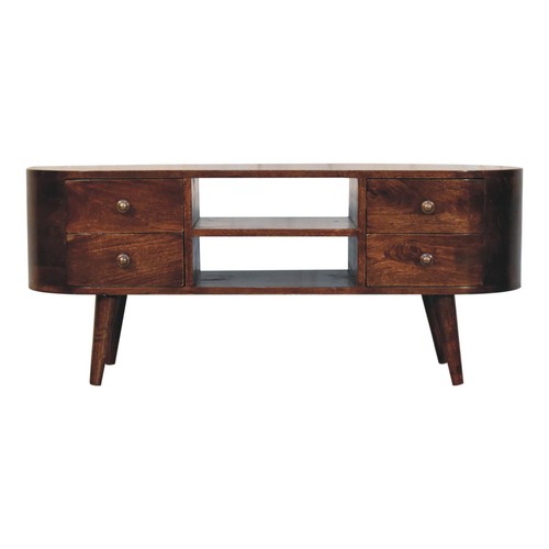 Walnut round entertainment - round,