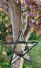 Vintage Star Glass Hanging