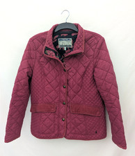 Joules Jacket Womens 16 Pink Quilted Country Coat Moredale Floral Classic Preppy
