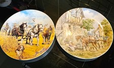 2 Wedgewood Collectable Plates Vintage Farm Horse Themed