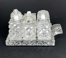 Victorian Glass Cruet Set