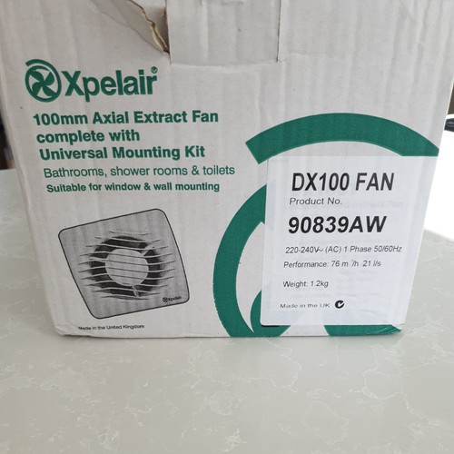 Xpelair dx100 100mm axial - 4",