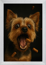 Excited Yorkshire Terrier