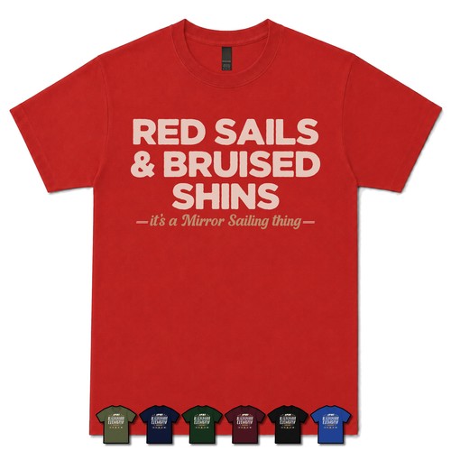 Red sails bruised shins - sails,