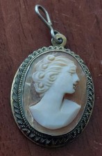 Cameo Pendant Silver