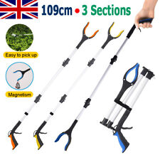 109CM Long Reach Grabber Reacher Litter Picker Helping Hand Held Pick Up Tool UK