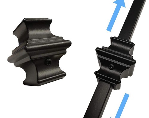 Square baluster collars hex - collars, w/hex