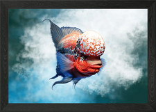 Flowerhorn Framed Wall Art