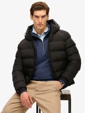 Mens Superdry Black Hooded
