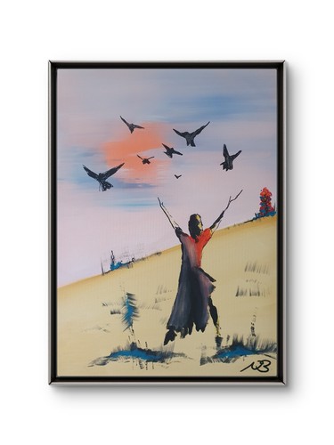 Original acrylic painting - acrylic,