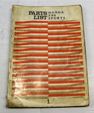 HONDA S90 Sports Illustrated Motorcycle Parts List Oct 1964
