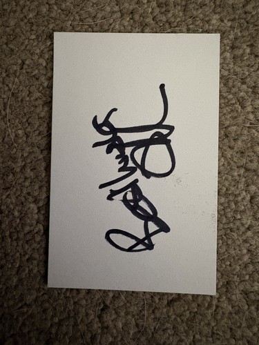 Signed white card - , jeremy