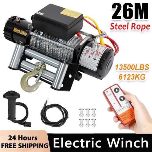 Heavy duty electric winch 12v - duty,