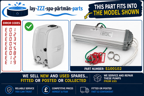 Lazy spa metal heater - metal, element