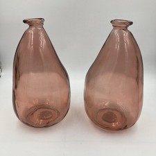 Pair of Habitat Pink Glass