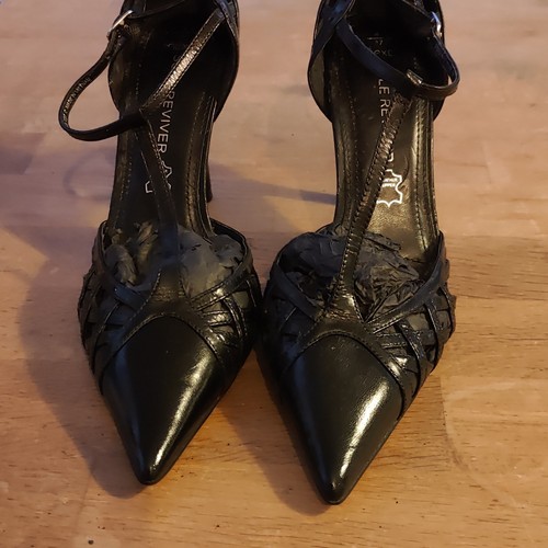 Next black leather pointed - next,
