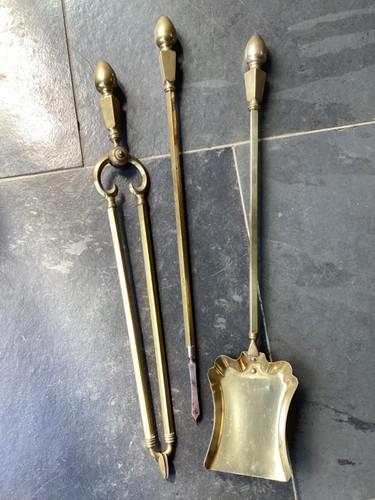 Antique brass companion - brass, set