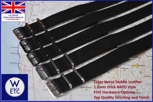 Black 6mm crazy horse - 1.6mm, horse"