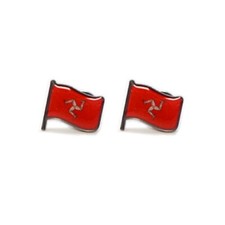 Isle of Man Flag Badge Pin x 2