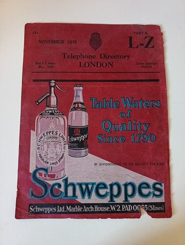 Old phone directory - old, cover
