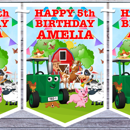 Tractor ted personalised - tractor,
