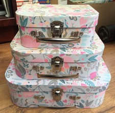 Vintage Style Floral Suitcase