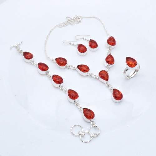 Baltic amber gemstone 925 - amber, .925