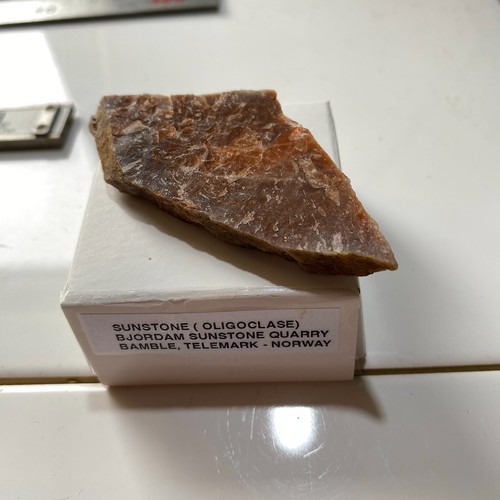 Sunstone oligoclase from - [oligoclase],