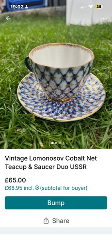 Vintage lomonosov cobalt net - vintage,