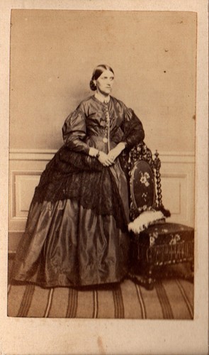 French cdv lady - french,