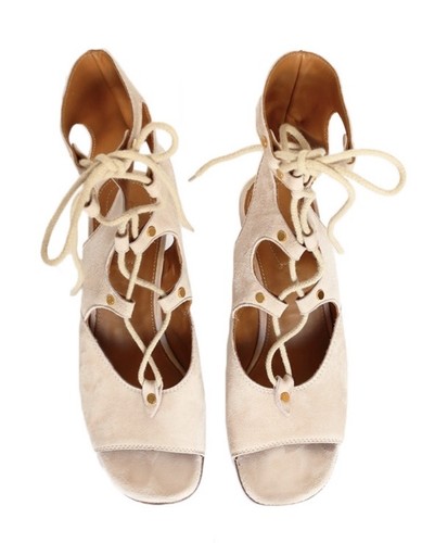 Chloe shoes 2015 runway beige - chloe,