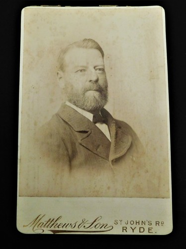 Antique cabinet card captain - antique,